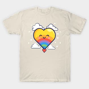 Heart's Rainbow Glow T-Shirt